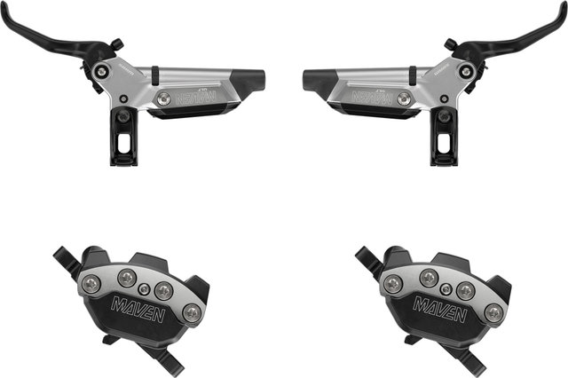 SRAM Maven Ultimate Stealth v+h Set Scheibenbremse - clear anodized/Set/Flip-Flop (seitenunspezifisch)