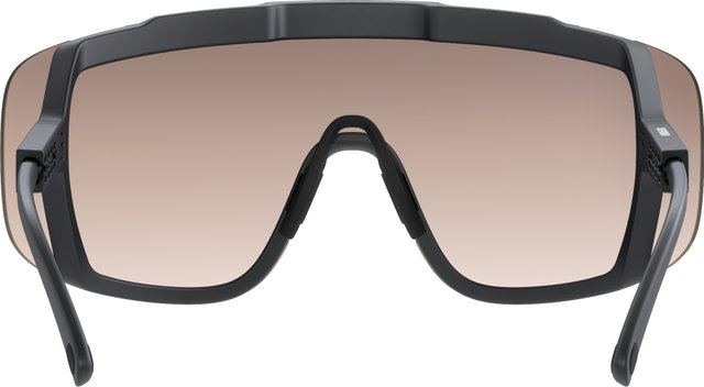 POC Devour sports glasses with replacement lens - uranium black | clarity trail-partly sunny silver