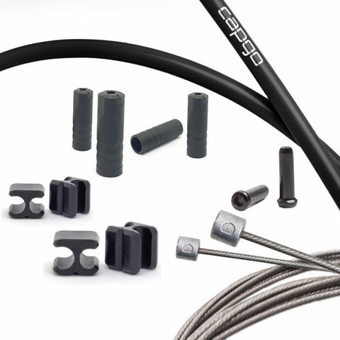 capgo Kit de câbles de dérailleur BL Campy Route - noir/2200 