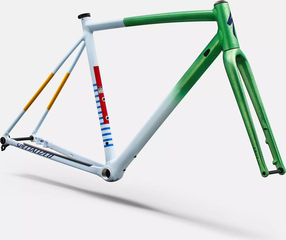 Specialized Crux DSW Frame Kit - oasis tint flake silver morning mist-purple haze/27,5" (650B), 28"/XS/1 1/8" - 1,5" tapered/50 mm