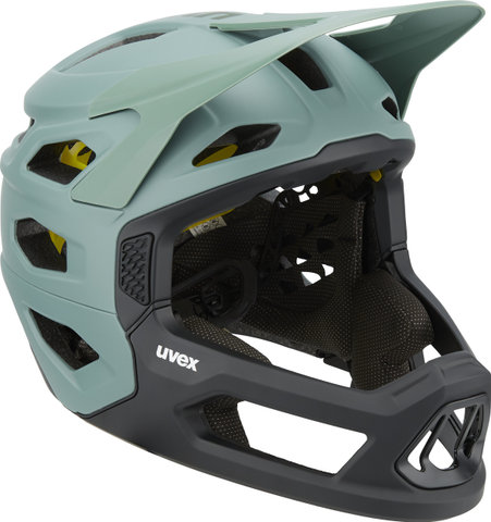 uvex revolt MIPS Full-Face Helmet - moss green-black matt | 52 - 57 cm