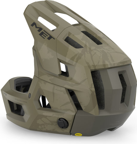 MET Casque intégral Parachute MCR 2 - dark olive matte | 52 - 56 cm