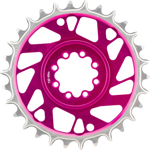 Burgtec plateau SRAM 8 trous thick-thin avec déport de 3 mm - toxic barbie pink | 30 | 30 