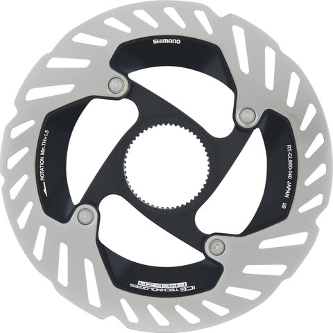 Shimano Disque de Frein RT-CL900 Center Lock à Denture Interne pour Dura-Ace - noir-argenté/140 mm