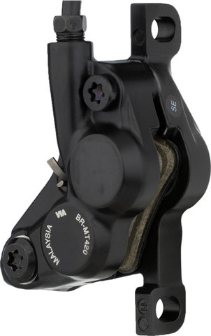 Shimano Freno de disco BR-MT420 + BL-MT401 J-Kit - negro/Rueda delantera/Izquierdo (específico de lado)