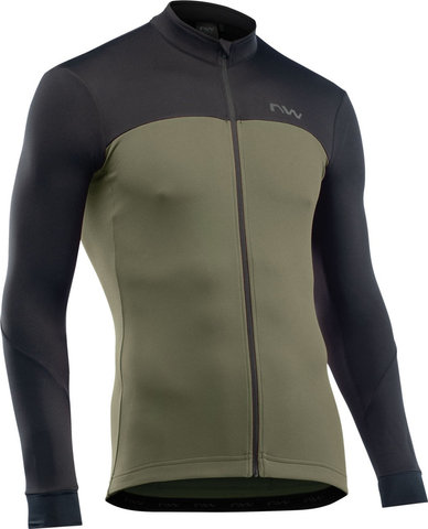 Northwave Maillot Force 2 L/S - black-forest green | M