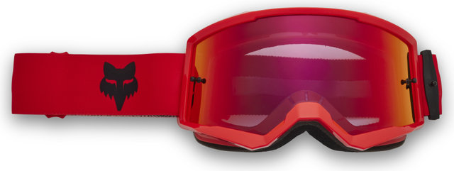Fox Head Main Mirror Goggle - fluorescent red/red spark