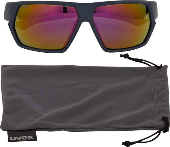 uvex Lunettes de Sport sportstyle 238 - deep space mat/mirror red
