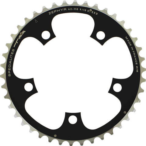 TA Zephyr Chainring, 5-arm, Centre, 110 mm BCD - black/42 tooth
