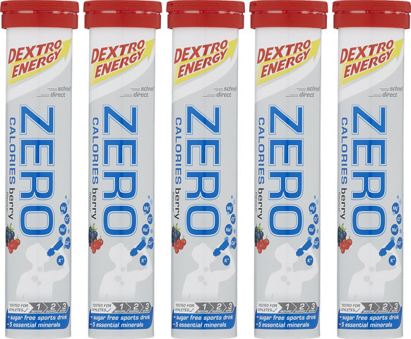 Dextro Energy Effervescent Tablets Zero Calories - 5 Pieces - berry