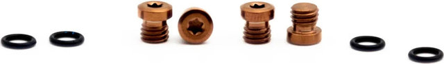 OAK Components Juego de tornillos de titanio para SRAM Bleedport DOT - copper