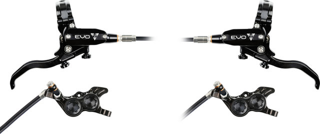Hope Juego de Frenos de Disco EVO GR4 con Latiguillo de Plástico - black-black | Set | left/right (side-specific)