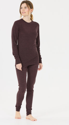 Whistler Cerro Merino L/S Women's Thermal Underwear Set - fudge | S