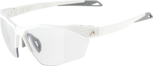 Alpina Twist Six S HR V Sportbrille - white matt | varioflex black