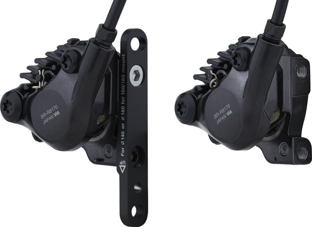 Shimano Ultegra Front+Rear Set Disc Brake BR-R8170 + Di2 ST-R8170 - anthracite/Set/left/right (side-specific)