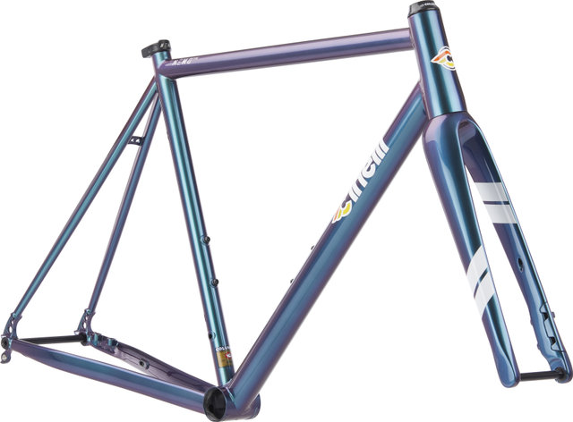 Cinelli Nemo TIG Road Disc II Frame Kit - green-pink/1 1/8" - 1,5" tapered/M/45 mm