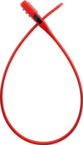 Kryptonite Candado de cable con combinación de cierre rápido - rojo | 45 cm