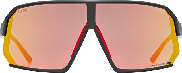 uvex sportstyle 237 CV Sportbrille - black matt/mirror red