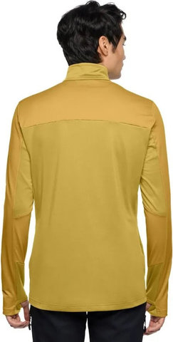 VAUDE Suéter de fleece para hombres Mens Livigno Halfzip II - hay/S