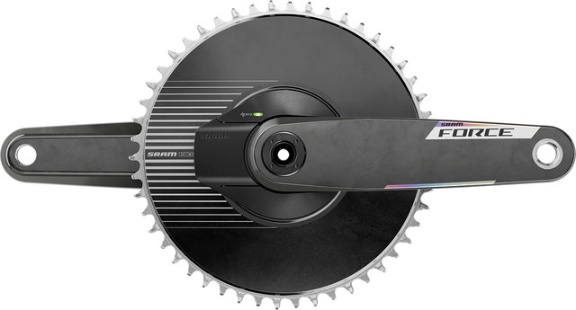 SRAM Juego de bielas con medidor de potencia Force E1 Aero DUB 1x12/13 carb - black/172,5 mm/50