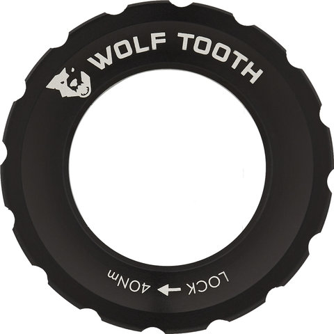 Wolf Tooth Components Anillo de bloqueo Center Lock - black