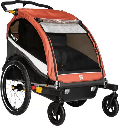Burley Remolque infantil Cub X - sandstone red-grau | 20"