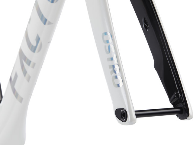 Factor OSTRO V.A.M. Disc T47a Shimano pearl white-chrome Carbon Rahmenkit - pearl white-chrome/54 cm, 110 mm x 38 cm, SB 0 mm