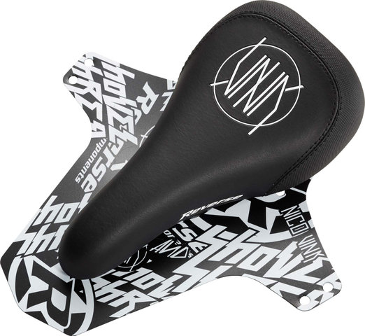 REVERSE Components Nico Vink Signature Saddle - black-white/127 mm/235 mm