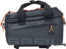 Basil Miles Tarpaulin MIK Trunk Bag - black-orange/7 l