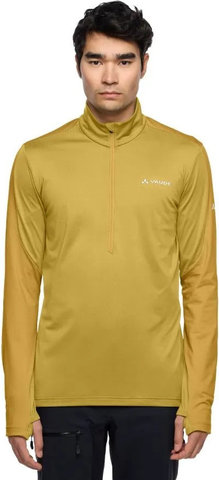 VAUDE Suéter de fleece para hombres Mens Livigno Halfzip II - hay/S