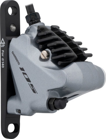 Shimano 105 Bremssattel BR-R7070 mit Resinbelag - spark silver/Vorderrad/ohne