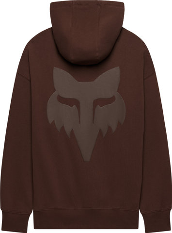 Fox Head Heavyweight Fleece Hoodie - coffee | S