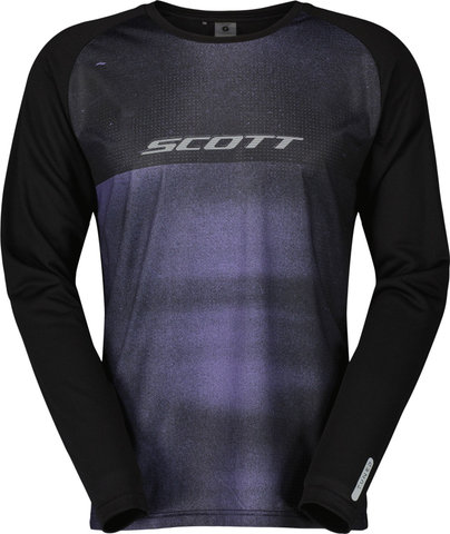 Scott Trail Tuned Tee L/S Jersey - black-swish purple/M