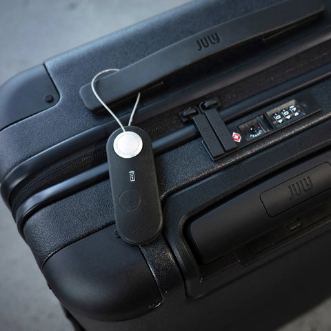 Knog Étiquette intelligente pour bagage Scout Travel Alarm+Finder - schwarz silber