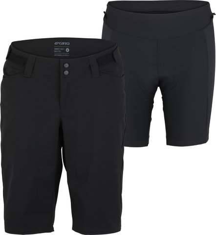 Giro Pantalones cortos para damas ARC Shorts con pantalón interior - black/S