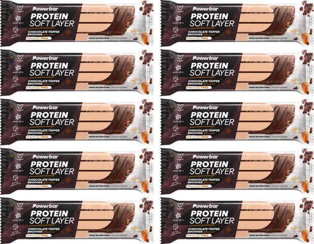 Powerbar Barre protéinée à couches molles - 10 pièces - chocolate toffee-brownie