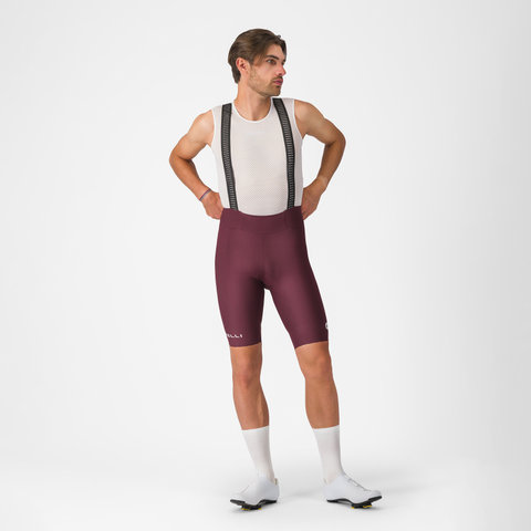 Castelli Espresso 2 Bib Short Trägerhose - deep bordeaux | M