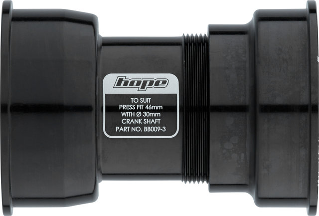 Hope Edelstahl Pressfit Innenlager 46 x 30 mm - black/Pressfit (68/73 mm) short
