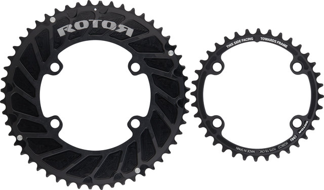 Rotor INspider ALDHU Aero Powermeter Crankset - black/170,0 mm