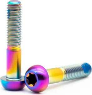 OAK Components Juego de Tornillos de titanio M5x25 para Abrazadera de manillar SRAM - oilslick