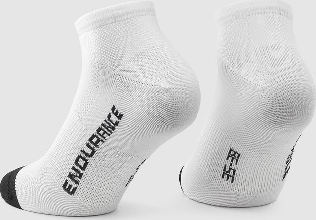 ASSOS Endurance Low S11 Socks - white series | 43 - 46