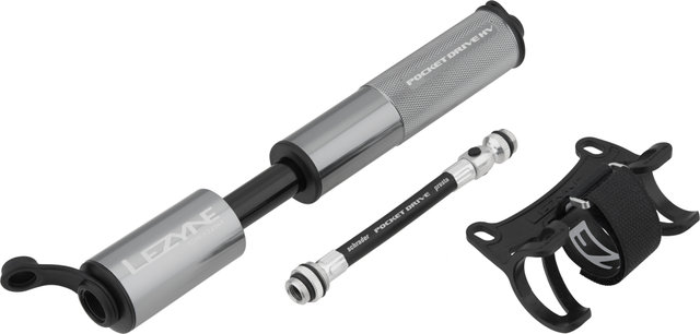 Lezyne Mini-Pompe Pocket Drive HV - gris clair
