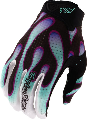 Troy Lee Designs Air Glove Overspray Full-Finger Gloves - black real teal | M