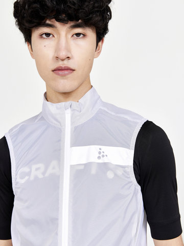 Craft Adv Essence Light Wind Weste - white | S