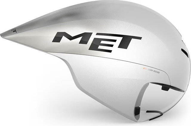 MET Casco Drone Wide Body II - white metallic glossy/54 - 58 cm