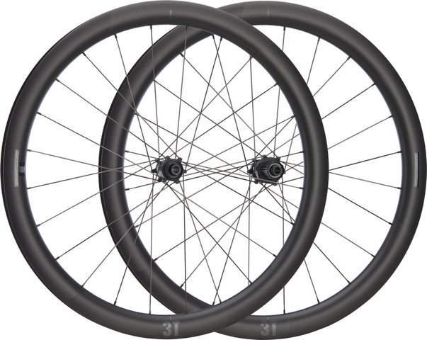 3T Discus 45|40 Carbon-Ti Disc Center Lock Wheelset Carbon 28" - Shimano Road/142 mm/100 mm/28"/Non Boost/Non Boost