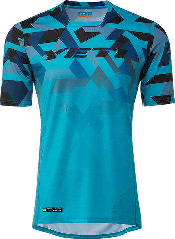 Yeti Cycles Maillot Enduro S/S - turq geo fade/L