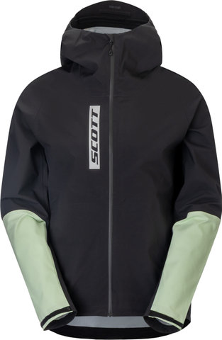 Scott Vertic Pro 3 Layer Waterproof Rain Jacket - black-vapour green | S