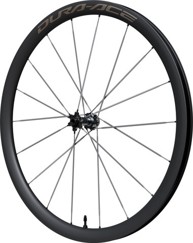 Shimano Juego de ruedas Dura-Ace WH-R9370-C36-TL Disc Center Lock Carbon 28" - negro | 28" | 142 mm | Non Boost | Shimano carretera de 12 velocidades | 100 mm | Non Boost