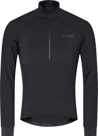 VAUDE Maillot Mens Kuro Halfzip LS - black/M